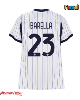 Inter Milan Nicolo Barella #23 Tricou Fotbal Replică 2026-27 Femei Deplasare Inter Milan Nicolo Barella #23 Tricou Fotbal Replică 2026-27 Femei Deplasare